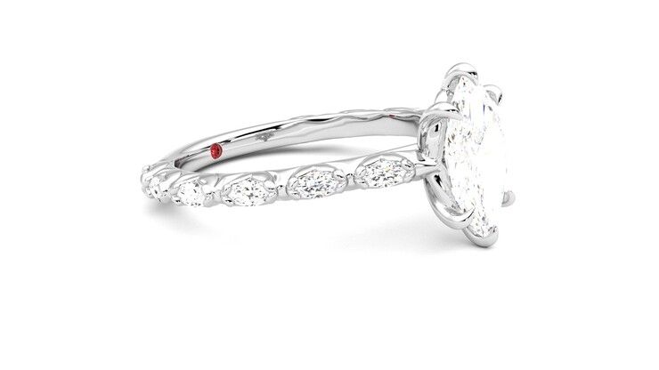 Taylor & Hart Liora Marquise Engagement Ring 360 degree image 7