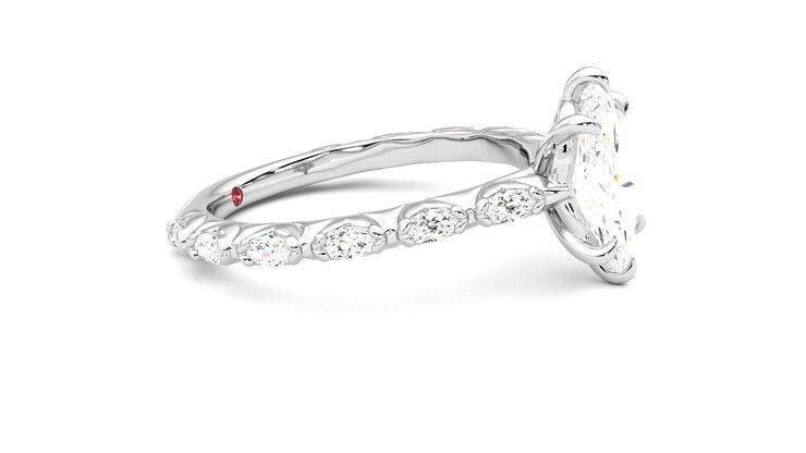 Taylor & Hart Liora Marquise Engagement Ring 360 degree image 8
