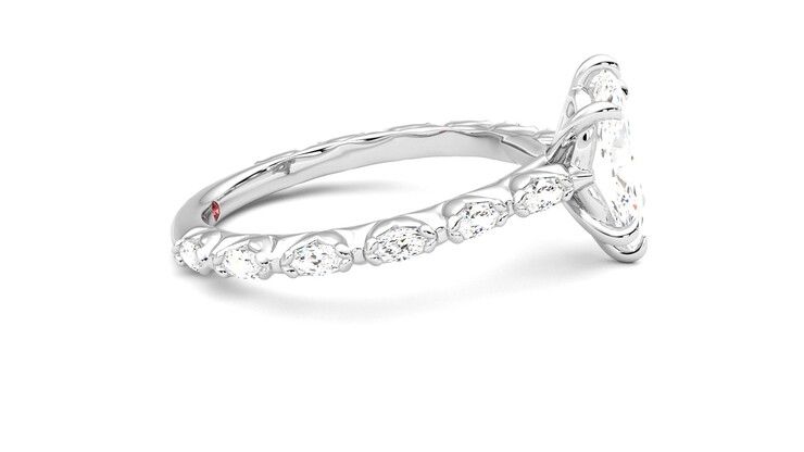 Taylor & Hart Liora Marquise Engagement Ring 360 degree image 9