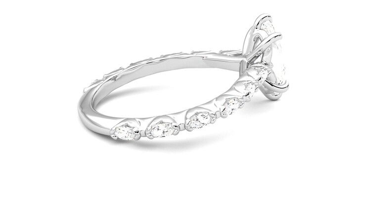 Taylor & Hart Liora Marquise Engagement Ring 360 degree image 11