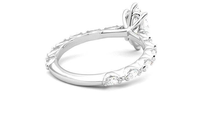 Taylor & Hart Liora Marquise Engagement Ring 360 degree image 13