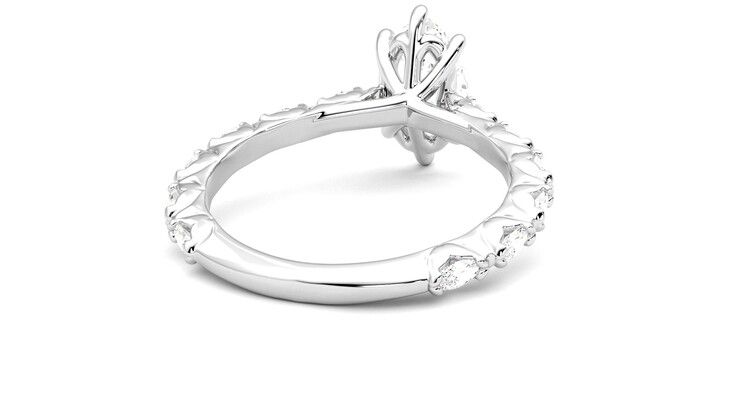 Taylor & Hart Liora Marquise Engagement Ring 360 degree image 14