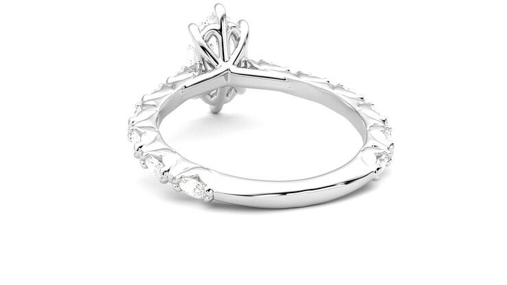 Taylor & Hart Liora Marquise Engagement Ring 360 degree image 16