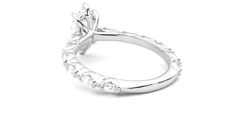Taylor & Hart Liora Marquise Engagement Ring 360 degree image 17
