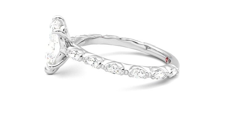 Taylor & Hart Liora Marquise Engagement Ring 360 degree image 21