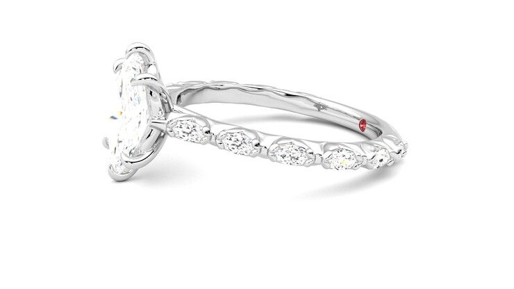 Taylor & Hart Liora Marquise Engagement Ring 360 degree image 22
