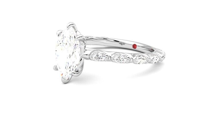 Taylor & Hart Liora Marquise Engagement Ring 360 degree image 24
