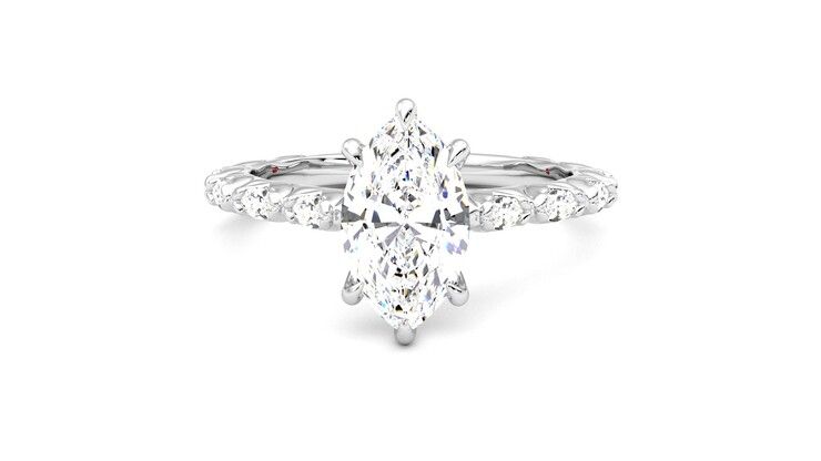 Taylor & Hart Liora Marquise Engagement Ring 360 degree image 29