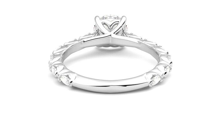 Taylor & Hart Liora Round Engagement Ring 360 degree image 15