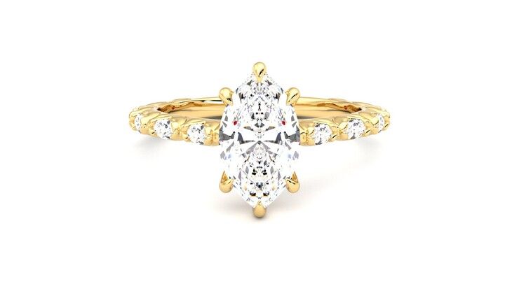 Taylor & Hart Liora Marquise Engagement Ring 360 degree image 0