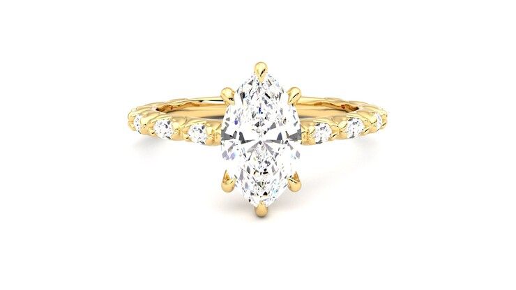 Taylor & Hart Liora Marquise Engagement Ring 360 degree image 1