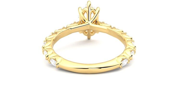 Taylor & Hart Liora Marquise Engagement Ring 360 degree image 15