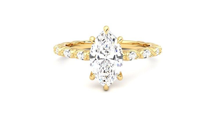 Taylor & Hart Liora Marquise Engagement Ring 360 degree image 29