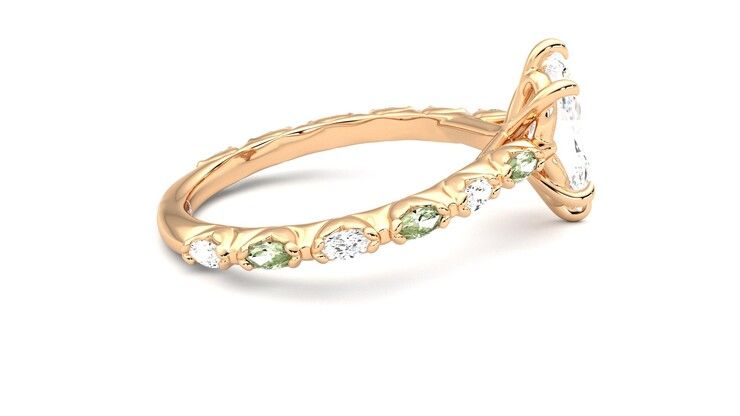 Taylor & Hart Liora Marquise Engagement Ring 360 degree image 10