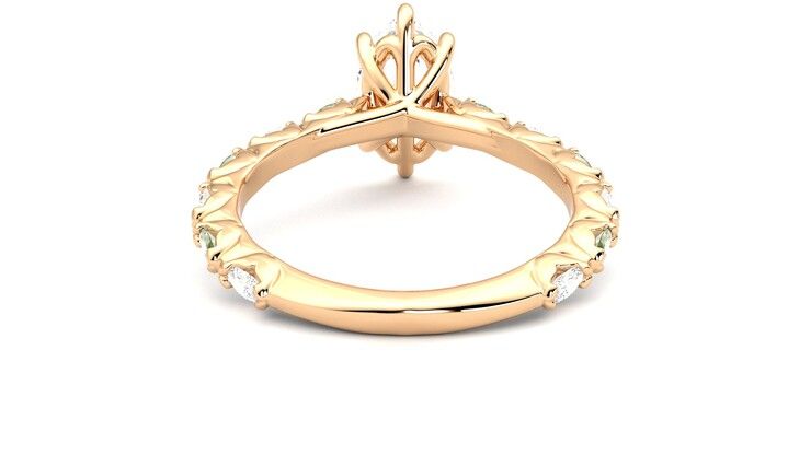 Taylor & Hart Liora Marquise Engagement Ring 360 degree image 15