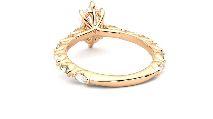 Taylor & Hart Liora Marquise Engagement Ring 360 degree image 16