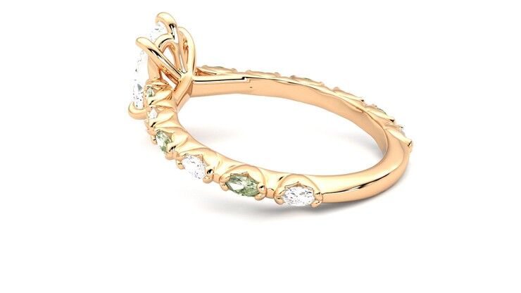 Taylor & Hart Liora Marquise Engagement Ring 360 degree image 18