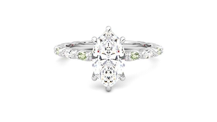 Taylor & Hart Liora Marquise Engagement Ring 360 degree image 0