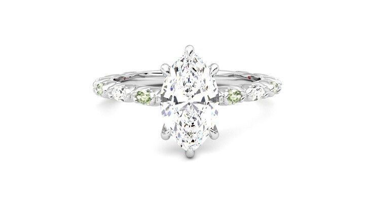 Taylor & Hart Liora Marquise Engagement Ring 360 degree image 1