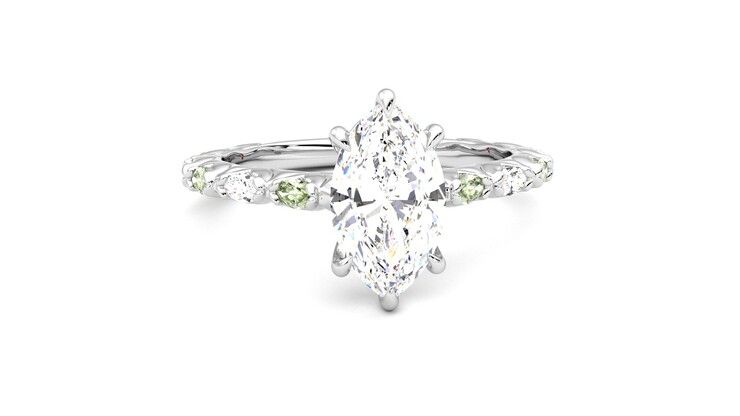 Taylor & Hart Liora Marquise Engagement Ring 360 degree image 2