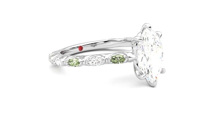 Taylor & Hart Liora Marquise Engagement Ring 360 degree image 6