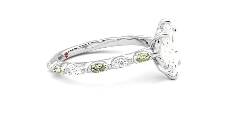 Taylor & Hart Liora Marquise Engagement Ring 360 degree image 8