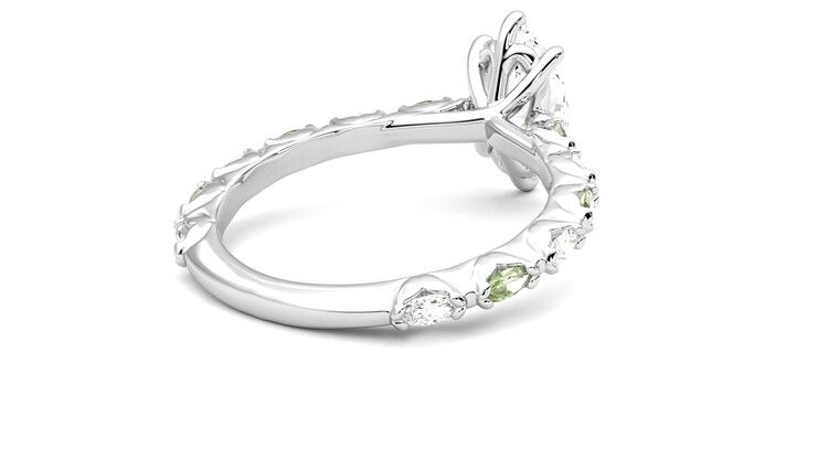 Taylor & Hart Liora Marquise Engagement Ring 360 degree image 13