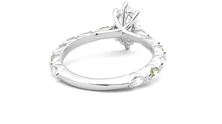Taylor & Hart Liora Marquise Engagement Ring 360 degree image 14