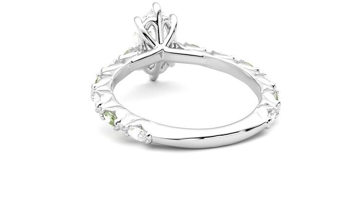 Taylor & Hart Liora Marquise Engagement Ring 360 degree image 16