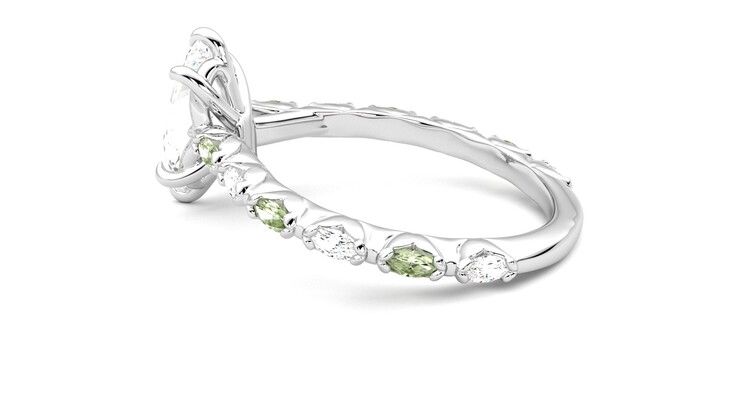 Taylor & Hart Liora Marquise Engagement Ring 360 degree image 19