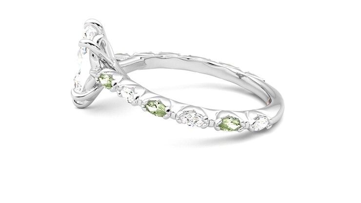 Taylor & Hart Liora Marquise Engagement Ring 360 degree image 20