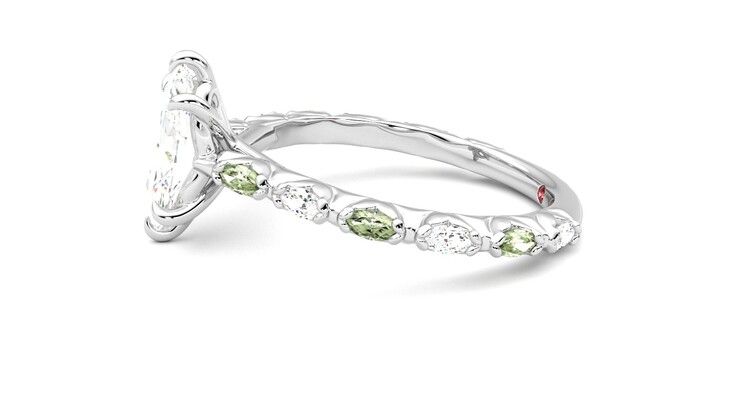 Taylor & Hart Liora Marquise Engagement Ring 360 degree image 21