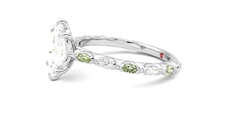 Taylor & Hart Liora Marquise Engagement Ring 360 degree image 22