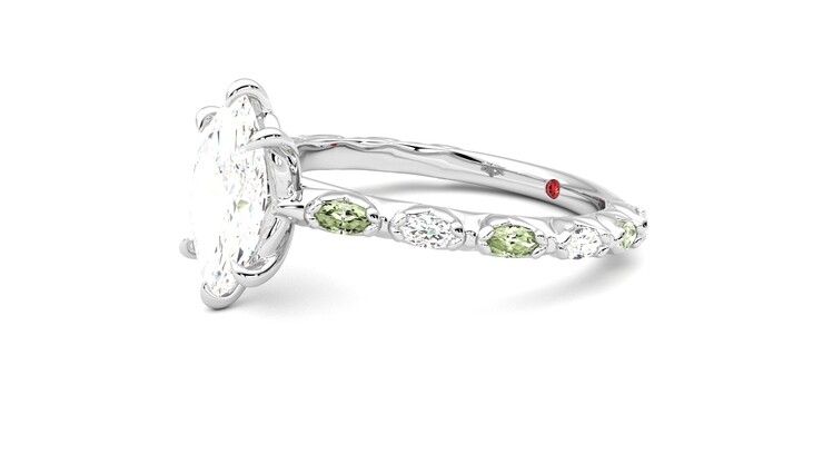 Taylor & Hart Liora Marquise Engagement Ring 360 degree image 23