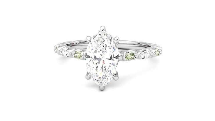 Taylor & Hart Liora Marquise Engagement Ring 360 degree image 28