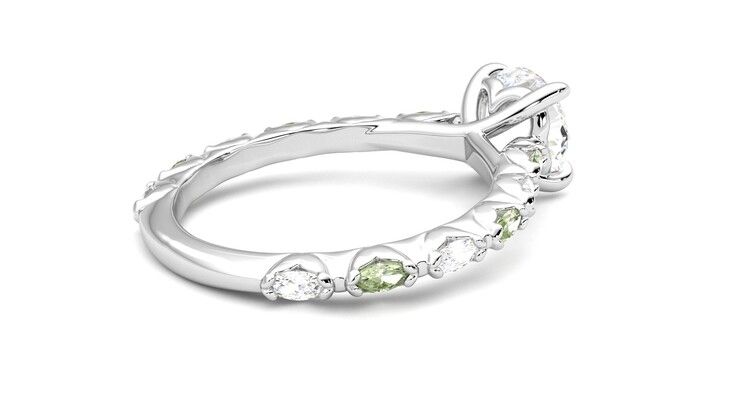 Taylor & Hart Liora Round Engagement Ring 360 degree image 12