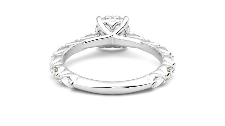 Taylor & Hart Liora Round Engagement Ring 360 degree image 15