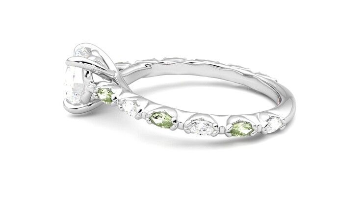 Taylor & Hart Liora Round Engagement Ring 360 degree image 20