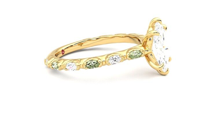 Taylor & Hart Liora Marquise Engagement Ring 360 degree image 8