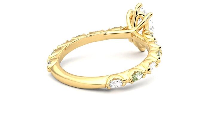 Taylor & Hart Liora Marquise Engagement Ring 360 degree image 13