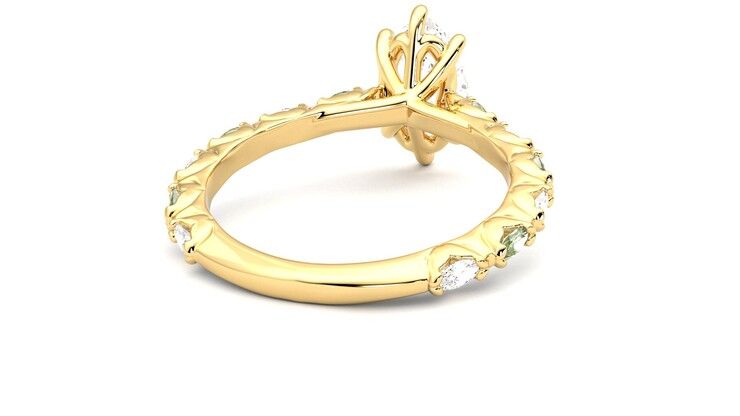 Taylor & Hart Liora Marquise Engagement Ring 360 degree image 14