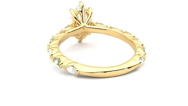 Taylor & Hart Liora Marquise Engagement Ring 360 degree image 16
