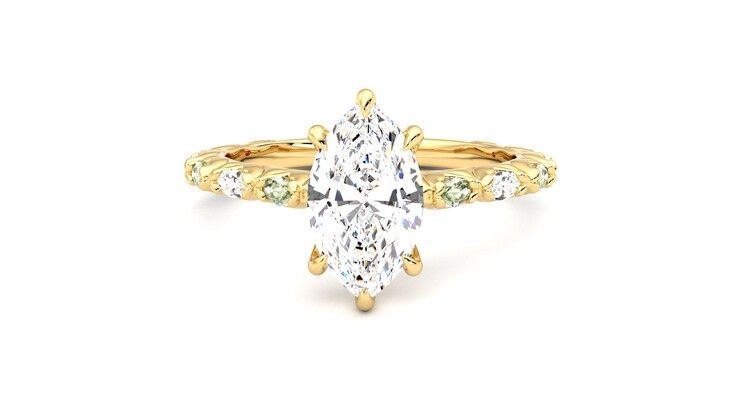 Taylor & Hart Liora Marquise Engagement Ring 360 degree image 29
