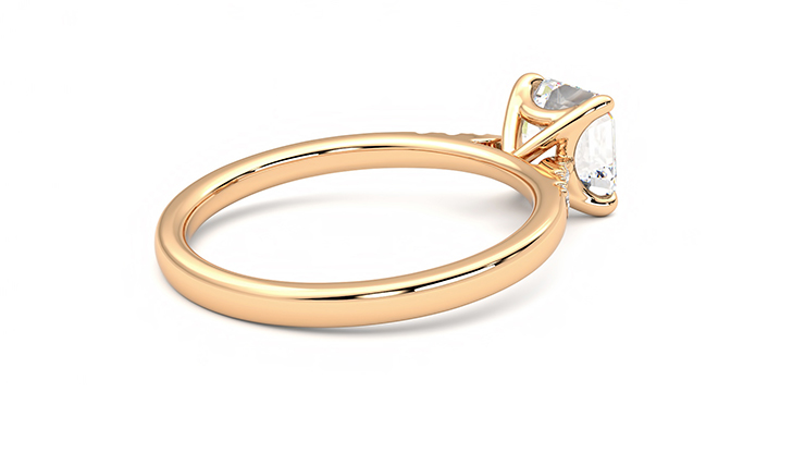 Taylor & Hart Lissome Asscher Engagement Ring 360 degree image 12