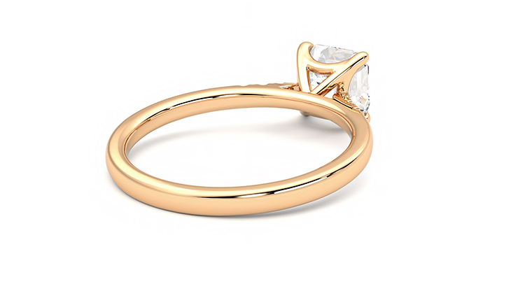 Taylor & Hart Lissome Asscher Engagement Ring 360 degree image 13