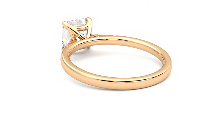 Taylor & Hart Lissome Asscher Engagement Ring 360 degree image 17