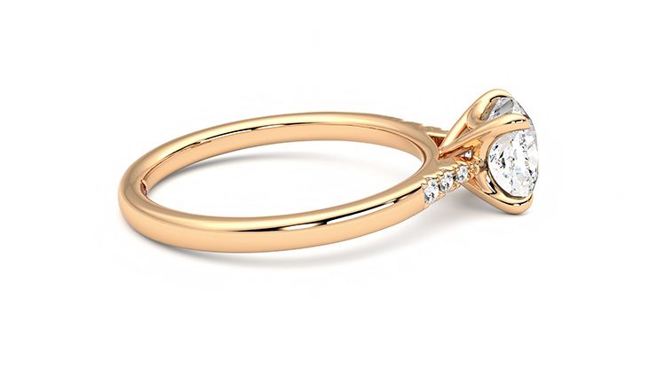 Taylor & Hart Lissome Cushion Engagement Ring 360 degree image 10
