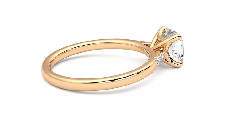 Taylor & Hart Lissome Cushion Engagement Ring 360 degree image 11