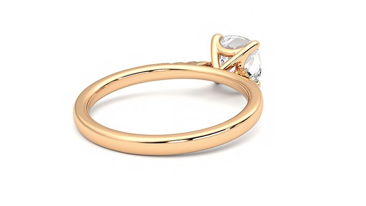 Taylor & Hart Lissome Cushion Engagement Ring 360 degree image 13