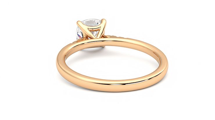 Taylor & Hart Lissome Cushion Engagement Ring 360 degree image 16